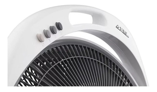 Ventilador de piso Axel AX-TV16 turbo blanco con 5 palas color gris, 16" de diámetro 220 V
