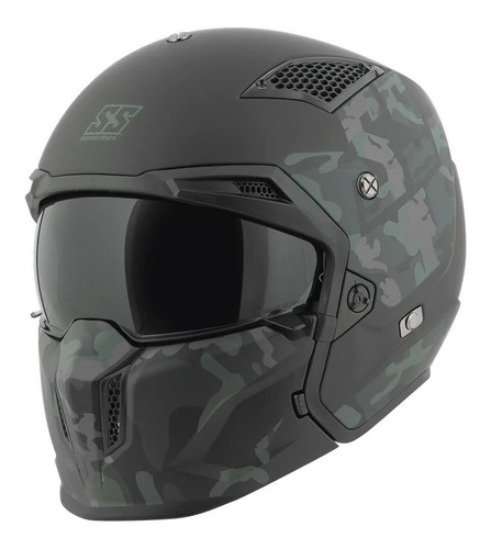 Casco Speed & Strength Ss2400 Cta 3 N 1 Abierto 3/4 Integral