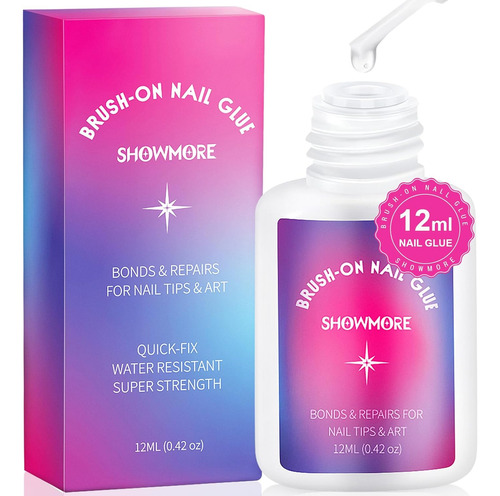 0.42oz Glue De Uñas Súper Fuerte Para Puntas De Uñas De Pren