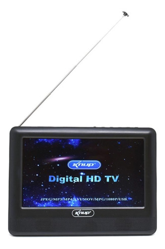 TV portátil Knup KP-MD004/DT LCD HD 7" 110V/220V