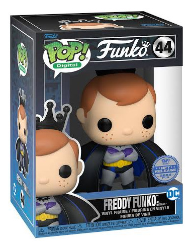 Funko Pop Nft Digital Freddy Funko As Batman #44 De 2694 Pcs