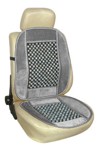Sobre Asiento Bolita Borde Pana Gris
