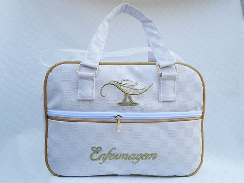 Bolsa Branca Luxo Enfermagem + Brinde A Pronta Entrega