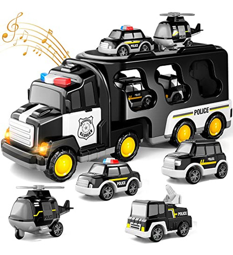 Camiones De Policía Niños De 3, 4, 5, 6 Años De Edad...