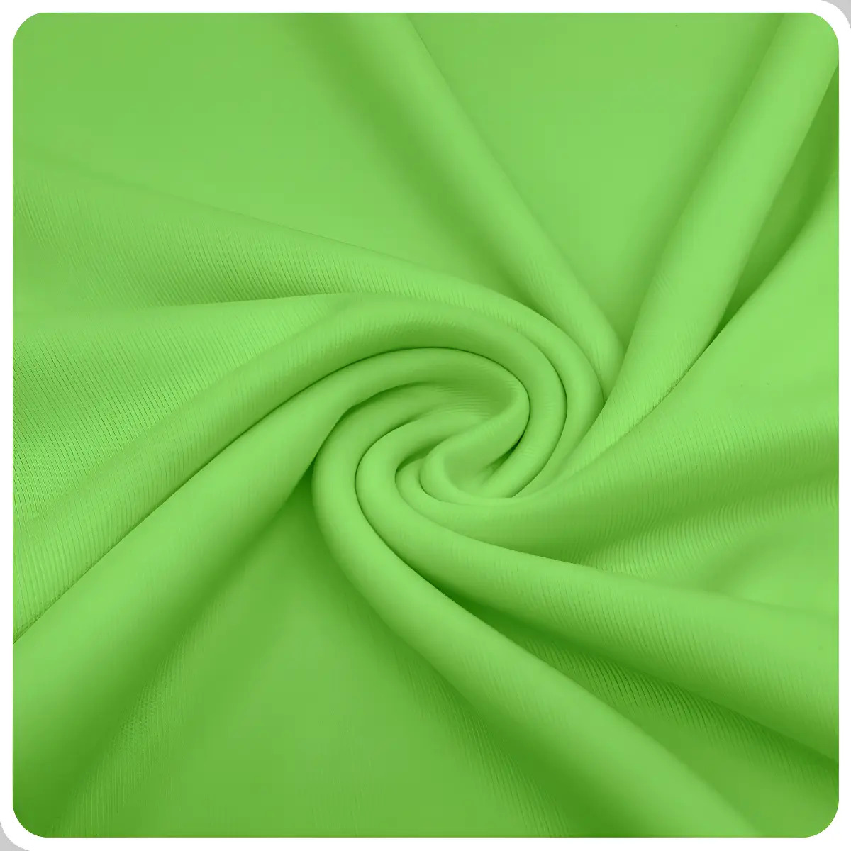 Rolo de Helanca Light Liso Verde Neon para Calças e Blusas, de Poliéster