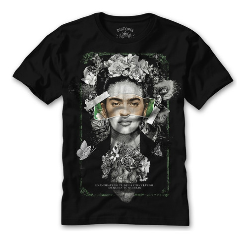 Playera De Frida Kahlo Marca Distopia