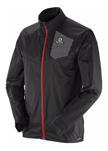 Campera Salomon Park Wp Impermeable Cierre Smart Hombre