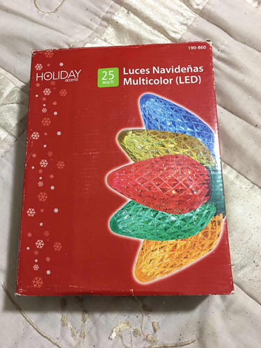 Holiday Luces Navideñas Multicolor 25 Focos  Led