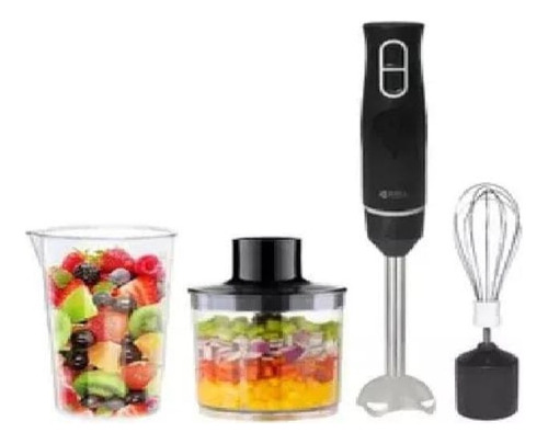 Potente Mixer Batidora Minipimer Procesador Oryx 600 W Negro