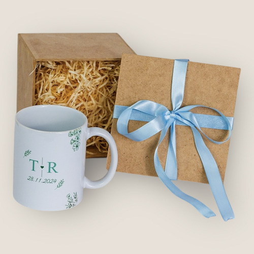 Convite Casamento Pastor Caneca Personalizada Com Caixa Mdf