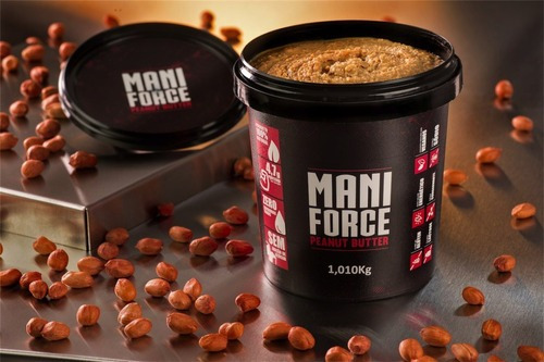 Imagem 3 de 4 de Kit 04x Maniforce Pasta De Amendoim Cremosa E Crocante - 1kg