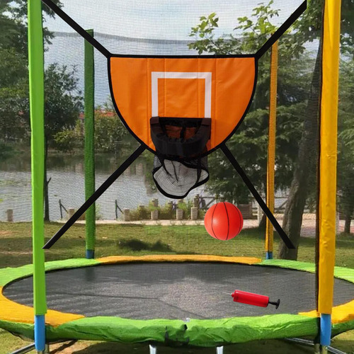 Trampolín Aro De Baloncesto Accesorios De Con Una Pelota