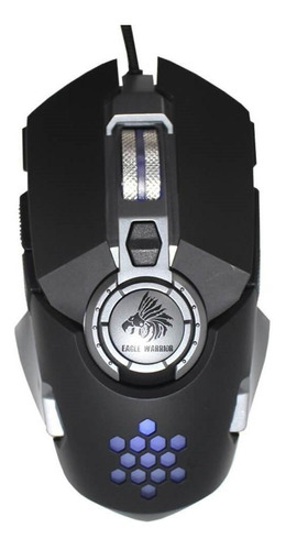 Mouse gamer de juego Eagle Warrior  Hive negro