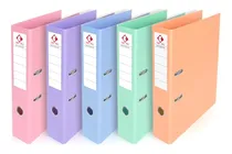 Comprar 5 Biblioratos Oficio\u002Fa4 Colores Pastel Cartopel Lomo Ancho