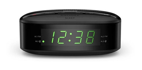 Radio Reloj Philips Tar3205 Negro Dual Alarma Digital