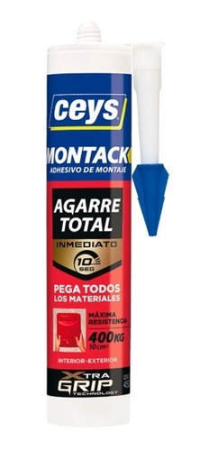 Adhesivo Blanco De Montaje Interior-exterior Agarre Total 