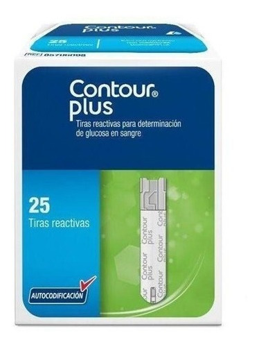 Contour Plus 25 Tiras Reactivas