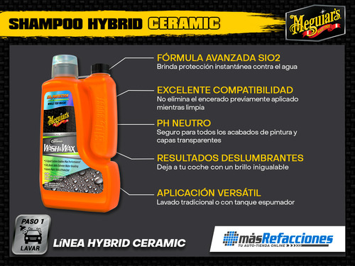 Shampoo Ceramico Hibrido Meguiars G210256