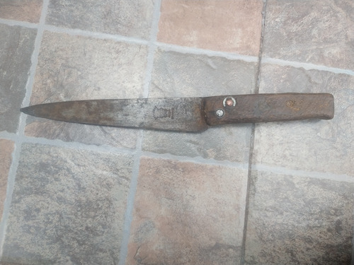 Antiguo Cuchillo Dos Caras Francés 