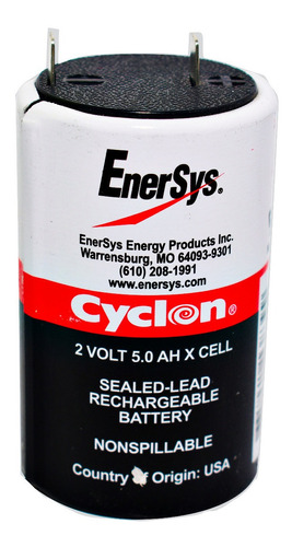 Batería Cyclone 2 Volts 5 Ampers 0800-0004  Tamaño X   