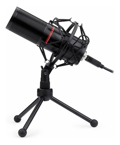 Microfone Redragon BLAZAR GM300 Condensador Cardioide cor preto