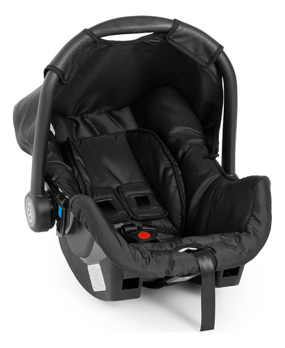 Carrinho Ivy Trio Black Com Bebê Conforto E Base Galzerano