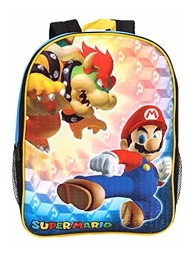 Super Mario Bros Mochila Lonchera Lunch Nintendo Original En