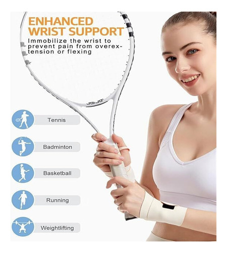 Muñequera Ajustable, Muñequera Deportiva Transpirable