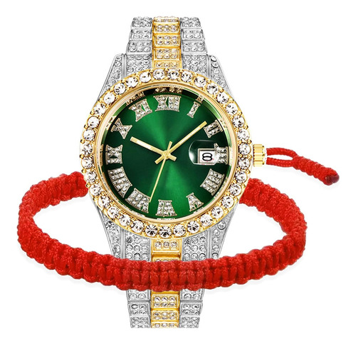 Bestkang Reloj Unisex De Lujo Con Diamantes Para Hombre, Rel