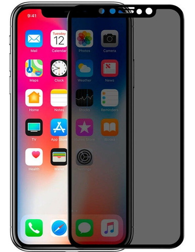 Mica Vidrio Cristal Templado Privacidad iPhone Anti Espia