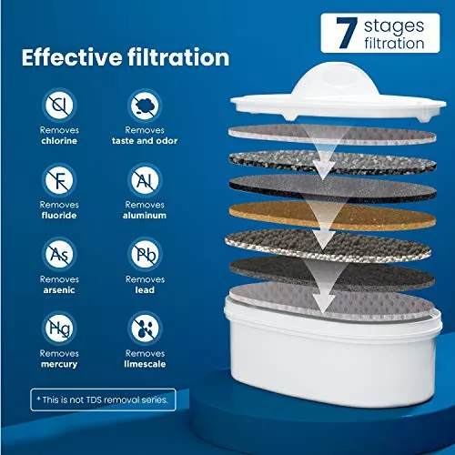  Waterdrop - Jarra con filtro de agua para 10 tazas, incluye 1  filtro : Hogar y Cocina