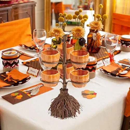 Set De 4 Cuencos De Calabaza For Fiesta Halloween