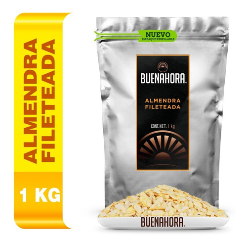 Almendra Fileteada Natural 1kg Calidad Premium