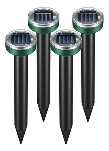 Repelente Solar Ultrasónico De 4 Piezas Para Roedores, Serpi