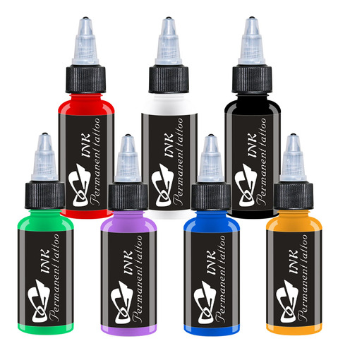 Baodeli - Juego De Tinta Para Tatuaje, 1 Oz, 1.0 Fl Oz/botel