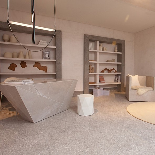 Porcellanato Vite Granza Light Grey Out 120x120