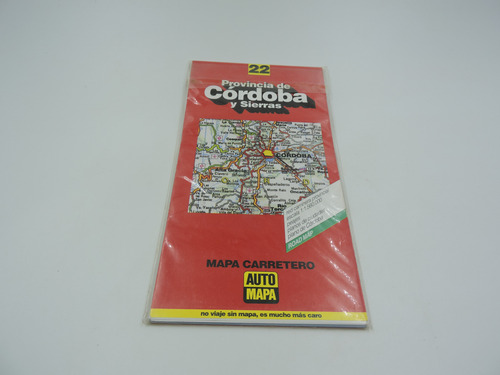 Mapa Provincia De Córdoba Y Sierras - 22 - Mapa Carretero - Automapa (Usado)