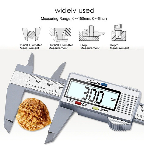 Vernier Calibrador Electrónico De Fibra De Carbono