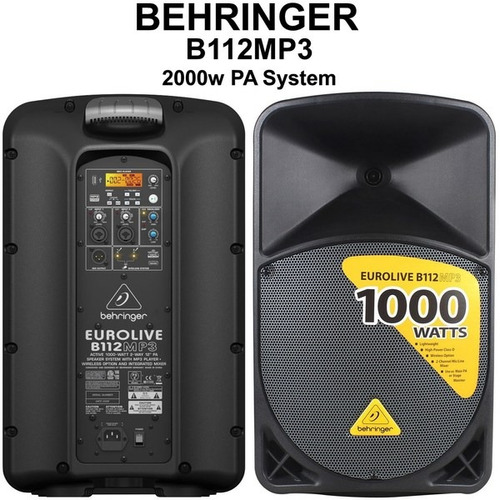 Behringer B112mp3 - Cabina Autoamplificado 12 Reproduce Mp3