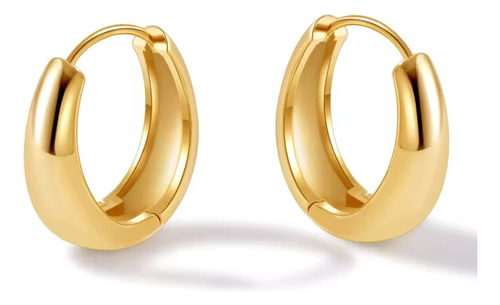 Pendientes De Aro Estilo Francés