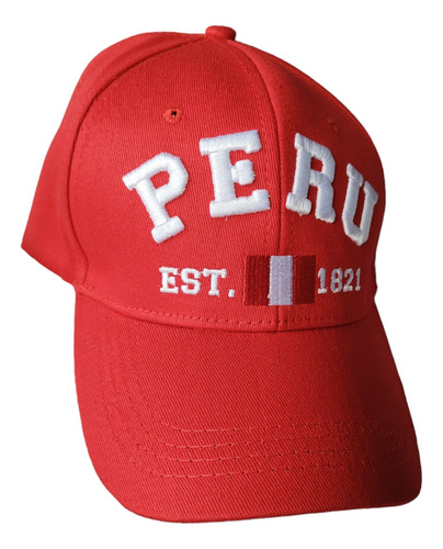 Gorra Perú Independencia 100% Algodón Marca Mdlt 3 Colores