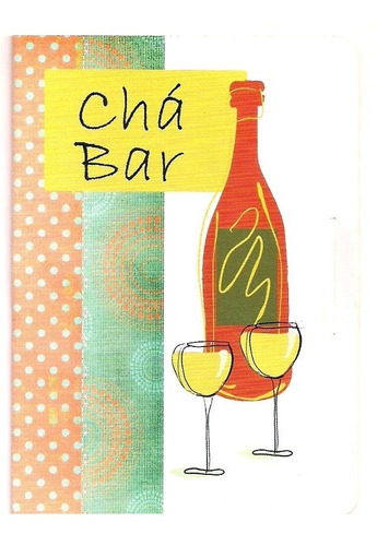 Imagem 1 de 4 de 50 Convites Para Chá Bar (ref. 151) - Pronta Entrega