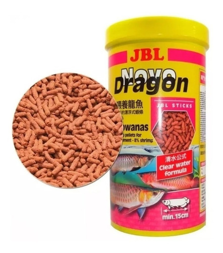 Imagem 2 de 3 de Ração Jbl Novo Dragon Shrimp 440g - Para Aruanãs