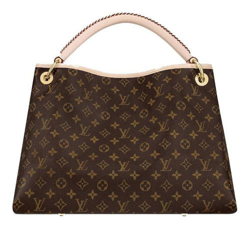 Bolsa hobo Louis Vuitton Artsy MM diseño monogram de lona  monogram asas color rosa y herrajes oro