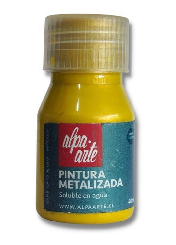 Pintura Acrílica Metalizada 40 Ml Para Manualidades