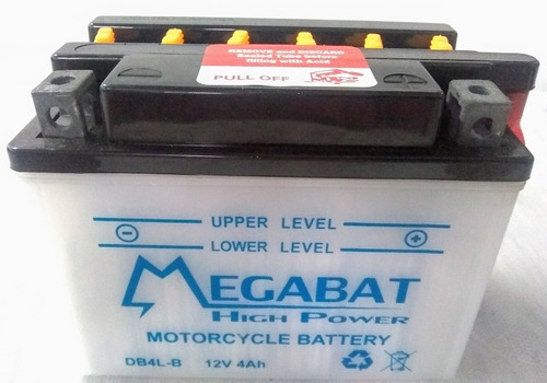 Batería De Moto Megabat Db4lb 12v 4ah