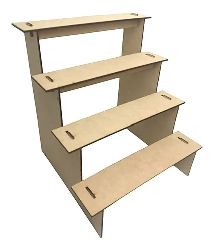 comprar Stand 4 Niveles Exhibidor Mesa De Dulces Candy Bar Chico Mdf