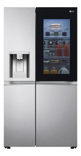 Refrigeradora LG Side By Side 617l Ls66sxn Color Plateado
