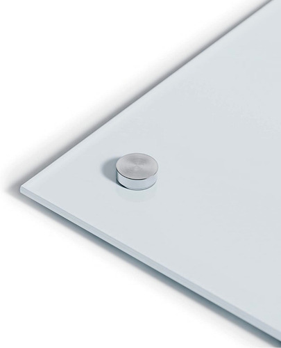 Imagen 4 de 4 de Pizarra De Vidrio Esmerilado Sin Marco 88x58cm Magnética