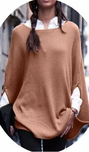 Sweaters Mujer Ponchos De Lanilla - Van Hasta Xxl  - Art85